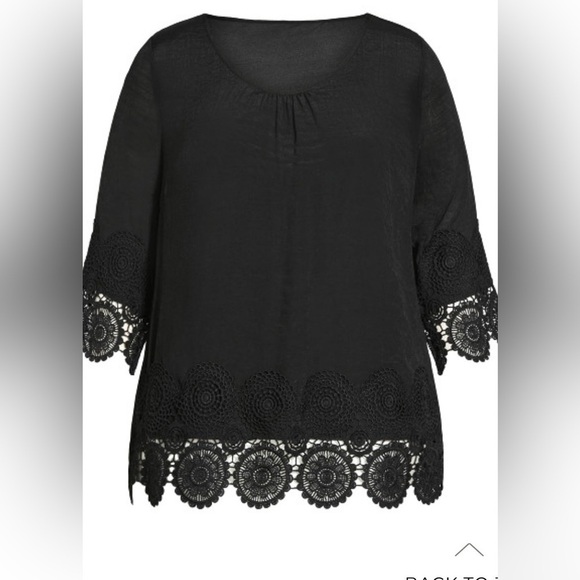 AVENUE
Sylvie Crochet Top - black​​​​​ - Picture 3 of 5